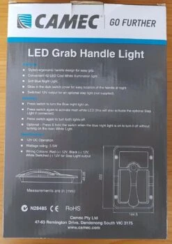 CAMEC LED GRAB HANDLE LIGHT BLACK BARGMAN CARAVAN 041479 7 CAMEC LED GRAB HANDLE LIGHT BLACK BARGMAN CARAVAN 041479 -Adventure Parts Shop 112529771346 3