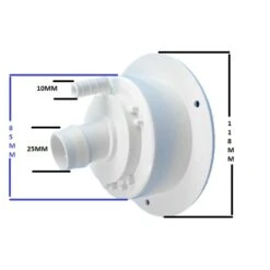 CARAVAN LOCKABLE WATER FILLER WITH CAP WITH KEYS WHITE 25MM HOSE 800-00900 COAST -Adventure Parts Shop 112590919056 2