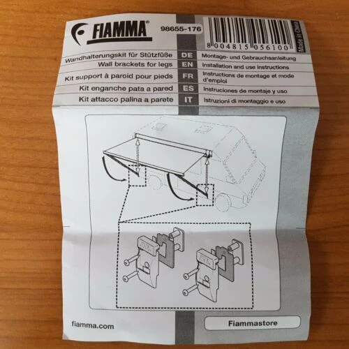 FIAMMA LEG WALL BRACKET KIT GENUINE PART 98655-176 OR 200-04902 9 FIAMMA LEG WALL BRACKET KIT GENUINE PART 98655-176 OR 200-04902 - Image 9
