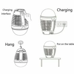 RECHARGEABLE PORTABLE MOSQUITO MOZZIE KILLER BULB BUG ZAPPER LANTERN LIGHT CARAVAN -Adventure Parts Shop 12 200fe29c c0ec 477d b659 0e4d8f7f4d66