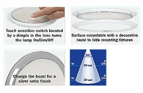 NARVA CARAVAN INTERIOR LED LIGHT 87504 180MM ROUND CEILING SURFACE MOUNT 9-33V 3 NARVA CARAVAN INTERIOR LED LIGHT 87504 180MM ROUND CEILING SURFACE MOUNT 9-33V - Image 3