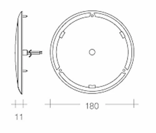 NARVA CARAVAN INTERIOR LED LIGHT 87504 180MM ROUND CEILING SURFACE MOUNT 9-33V 2 NARVA CARAVAN INTERIOR LED LIGHT 87504 180MM ROUND CEILING SURFACE MOUNT 9-33V - Image 2