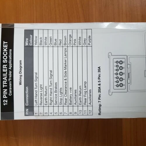 12 PIN TRAILER SOCKET FLAT SUIT 4X4 4WD CARAVAN TRAILER JAYCO NEW AGE 7 12 PIN TRAILER SOCKET FLAT SUIT 4X4 4WD CARAVAN TRAILER JAYCO NEW AGE - Image 7