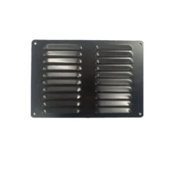 150MM X 220MM FLUTED ALUMINIUM VENT - BLACK