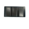 150MM X 300MM FLUTED ALUMINIUM VENT - BLACK