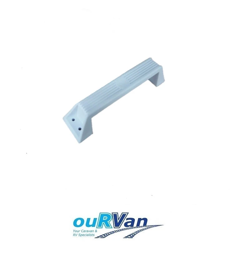 WHITE CARAVAN GRAB HANDLE 007988 UV STABILIZED 1 WHITE CARAVAN GRAB HANDLE 007988 UV STABILIZED