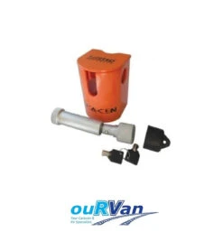 FULLSTOP⢠SARACEN HITCH LOCK AUSTRALIAN V2 CARAVAN TRAILER SHL100-2 450-06082 ORANGE