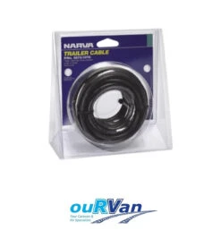 NARVA 5872-10TC 7 CORE TRAILER CABLE 5AMP 2.5MM X 10M CARAVAN CAMPER