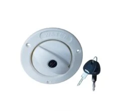 CARAVAN LOCKABLE WATER FILLER WITH CAP WITH KEYS WHITE 25MM HOSE 800-00900 COAST