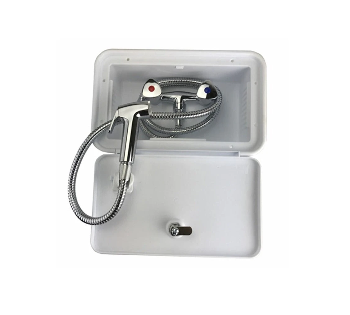 EXTERNAL SHOWER BOX WATER MARKED. WHITE 800-05902 2 EXTERNAL SHOWER BOX WATER MARKED. WHITE 800-05902 - Image 2