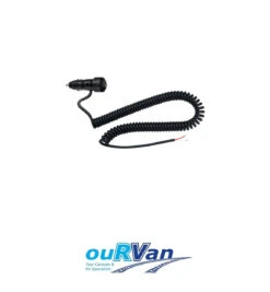 NARVA 81012BL ACCESSORY PLUG WITH ON/OFF ROCKER SWITCH AND SPIRAL LEAD FRIDGE