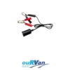 NARVA 81034BL BATTERY CLIPS WITH EXTENDED LEAD AND ACCESSORY SOCKET