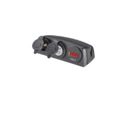 NARVA LED VOLT METER GAUGE DUAL USB ACCESSORY SURFACE MOUNT BATTERY 4WD 81191BL