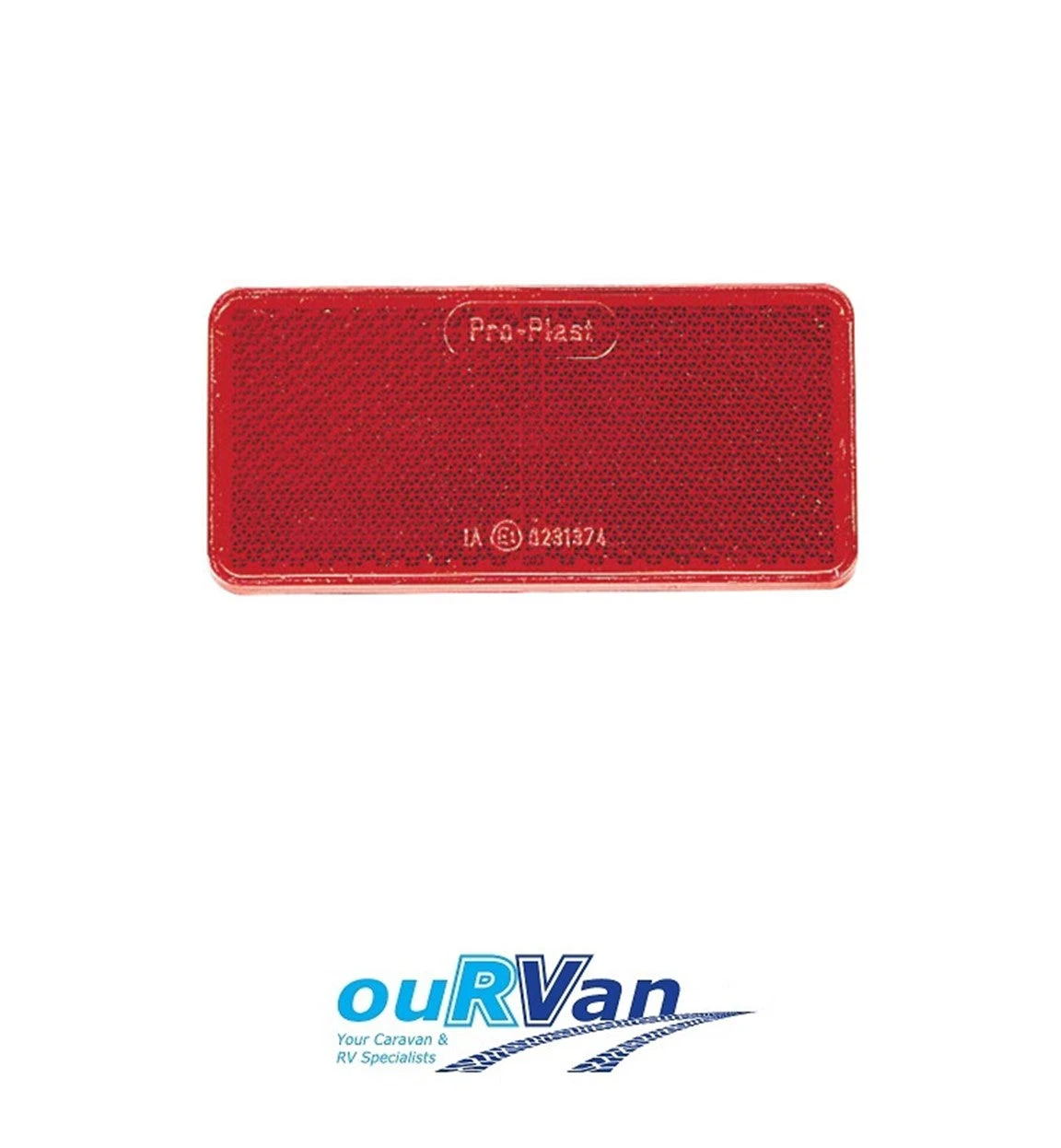 NARVA 94MM X 44MM RED SELF ADHESIVE REFLECTOR 84052BL 1 NARVA 94MM X 44MM RED SELF ADHESIVE REFLECTOR 84052BL