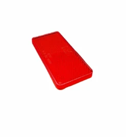 1 X 84052 EQUIVALENT 94mm X 44mm RED SELF ADHESIVE REFLECTOR
