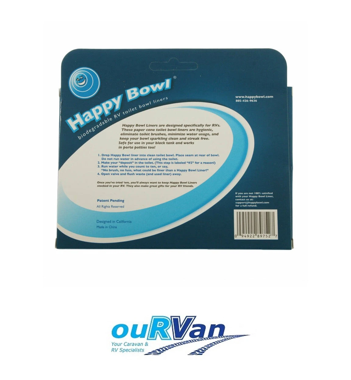 Thetford HAPPY BOWL TOILET LINERS - 50 PACK CARAVAN RV 850-04102 2 Thetford HAPPY BOWL TOILET LINERS - 50 PACK CARAVAN RV 850-04102 - Image 2