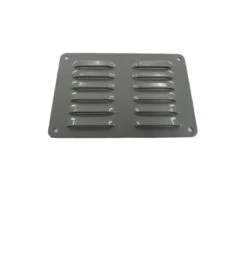 100MM X 150MM FLUTED ALUMINIUM VENT - WINDSPRAY GREY