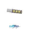 LED T10 13 LEDs 12 VOLT COOL WHITE