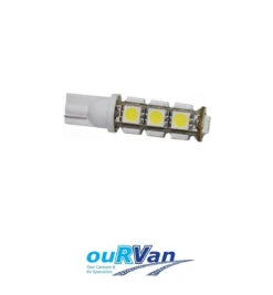 LED T10 13 LEDs 12 VOLT COOL WHITE