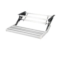 SINGLE STEP WITH TREAD MANUAL PEDAL SILVER VAN-STEPEM545